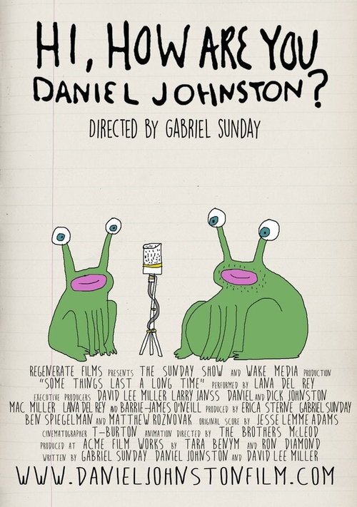 Обложка (Постер) Hi How Are You Daniel Johnston (2015) Обложка (Постер) Hi How Are You Daniel Johnston (2015)