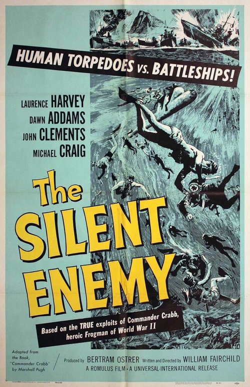 Обложка (Постер) Невидимый враг. Боевые пловцы / The Silent Enemy (1958) SATRip Обложка (Постер) Невидимый враг. Боевые пловцы / The Silent Enemy (1958) SATRip