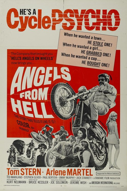 Обложка (Постер) Ангелы из ада / Angels from Hell (1968) SATRip