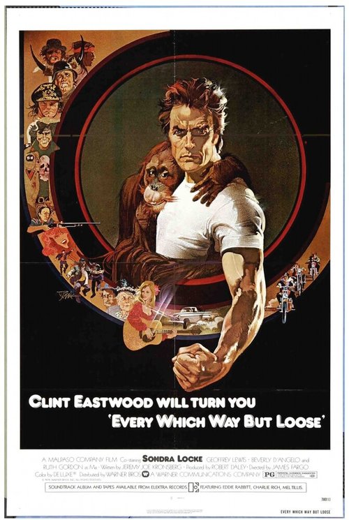 Обложка (Постер) Как ни крути — проиграешь / Every Which Way but Loose (1978) SATRip