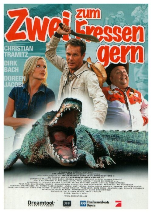 Обложка (Постер) Крокодил разбушевался / Zwei zum Fressen gern (2006) HDRip