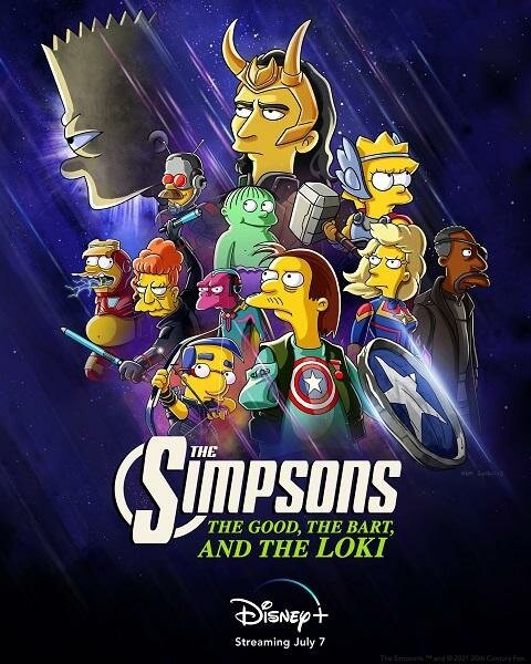 Обложка (Постер) Симпсоны: Добро, Барт и Локи / The Good, the Bart, and the Loki (2021) 