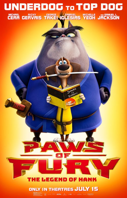 Обложка (Постер) Сияющий самурай / Paws of Fury: The Legend of Hank (2022) HDRip