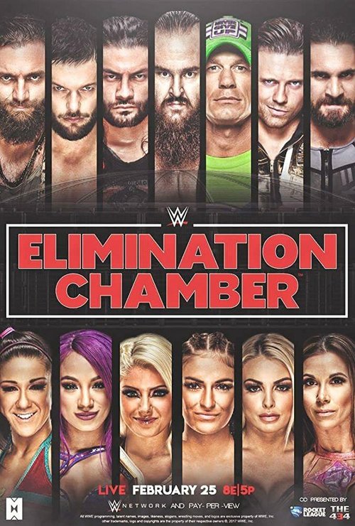 Обложка (Постер) WWE Камера ликвидации / WWE Elimination Chamber (2018) HDRip