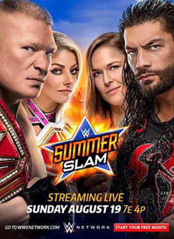 Обложка (Постер) WWE Летний бросок / WWE SummerSlam (2018) HDRip