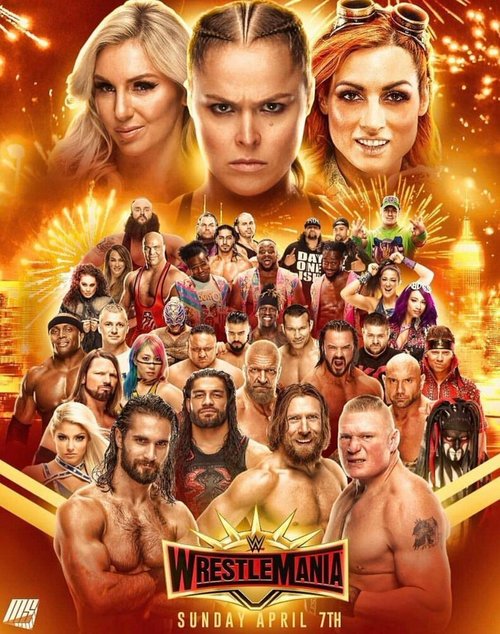 Обложка (Постер) WWE Рестлмания 35 / WrestleMania 35 (2019) HDRip