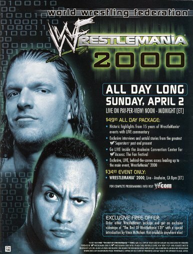 Обложка (Постер) WWF РестлМания 16 / WrestleMania 2000 (2000) HDRip