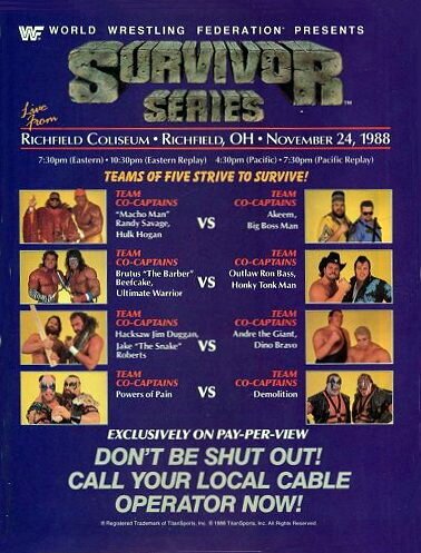 Обложка (Постер) WWF Серии на выживание / Survivor Series (1988) SATRip
