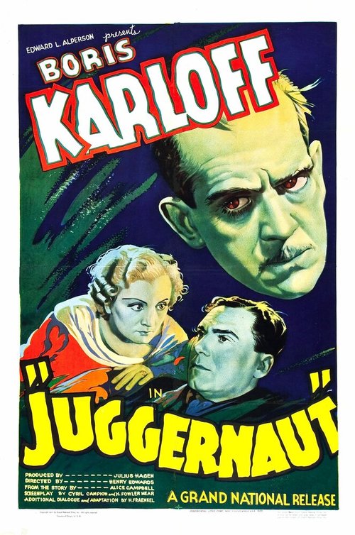 Обложка (Постер) Безжалостная сила / Juggernaut (1936) SATRip