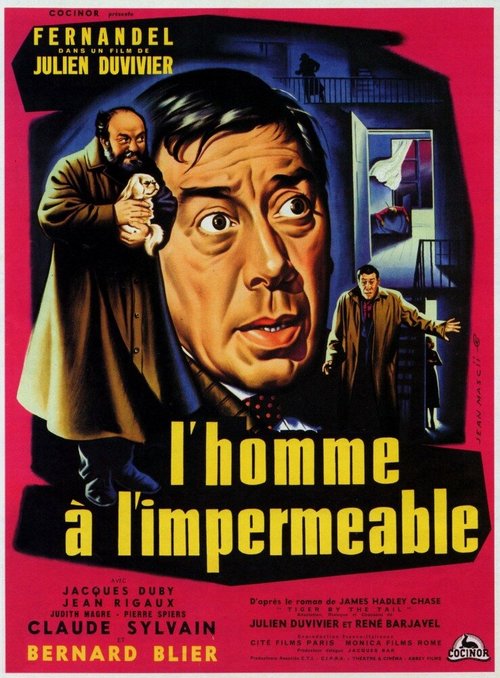 Обложка (Постер) Человек в непромокаемом плаще / L'homme à l'imperméable (1957) SATRip