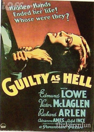Обложка (Постер) Чертовски виноват / Guilty as Hell (1932) SATRip Обложка (Постер) Чертовски виноват / Guilty as Hell (1932) SATRip