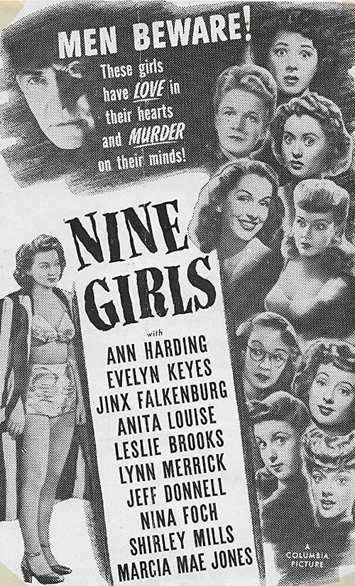 Обложка (Постер) Девять девочек / Nine Girls (1944) SATRip