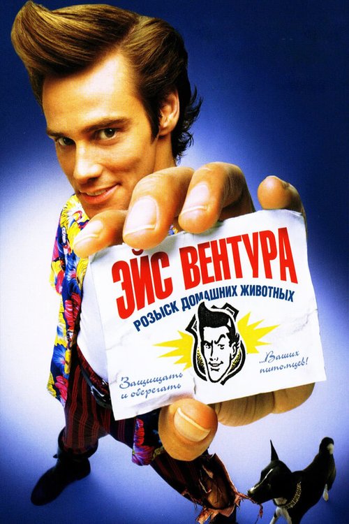 Обложка Эйс Вентура: Розыск домашних животных / Ace Ventura: Pet Detective (1993) 