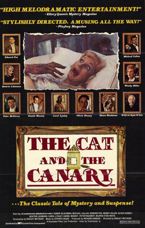 Обложка (Постер) Кот и канарейка / The Cat and the Canary (1978) SATRip Обложка (Постер) Кот и канарейка / The Cat and the Canary (1978) SATRip