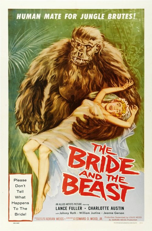Обложка (Постер) Невеста и чудовище / The Bride and the Beast (1958) SATRip