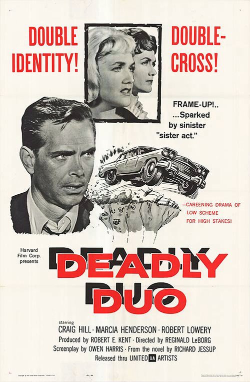 Обложка (Постер) Смертельный дуэт / Deadly Duo (1962) SATRip Обложка (Постер) Смертельный дуэт / Deadly Duo (1962) SATRip