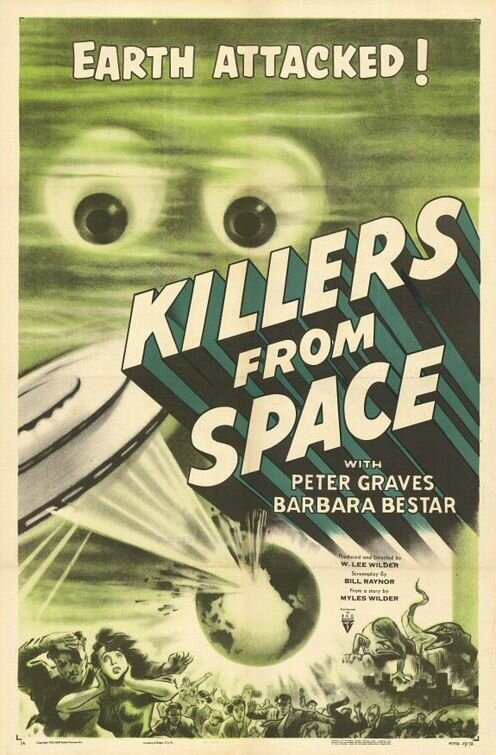 Обложка Убийцы из космоса / Killers from Space (1954) 