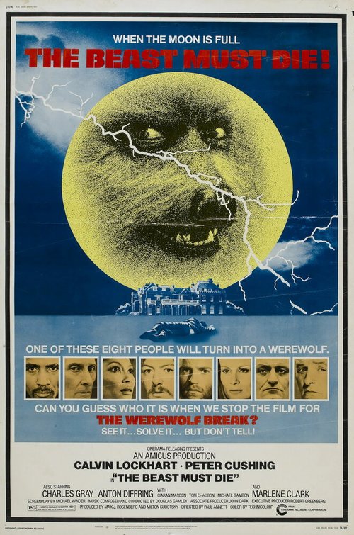 Обложка (Постер) Животное должно умереть / The Beast Must Die (1974) SATRip Обложка (Постер) Животное должно умереть / The Beast Must Die (1974) SATRip