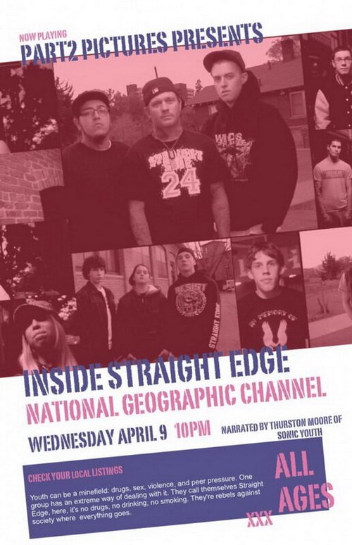 Обложка (Постер) Движение «Стрейт Эдж»: Взгляд изнутри / National Geographic: Inside Straight Edge (2008) Обложка (Постер) Движение «Стрейт Эдж»: Взгляд изнутри / National Geographic: Inside Straight Edge (2008)