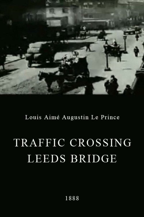 Обложка (Постер) Движение транспорта по мосту Лидс / Traffic Crossing Leeds Bridge (1888) Движение транспорта по мосту Лидс / Traffic Crossing Leeds Bridge