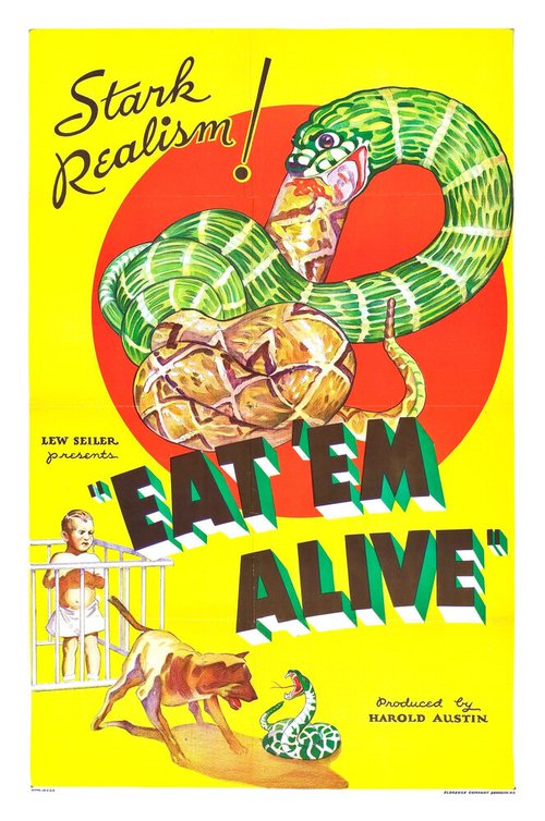 Обложка (Постер) Eat 'Em Alive (1933) SATRip