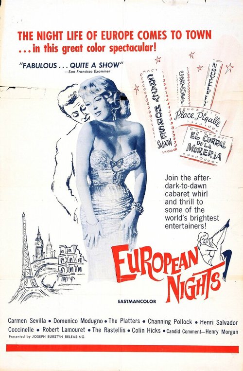 Обложка (Постер) Ночь над Европой / Europa di notte (1959) SATRip