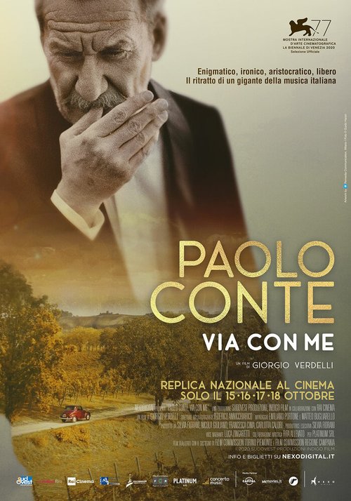 Обложка (Постер) Паоло Конте ушел со мной / Paolo Conte, via con me (2020) HDRip