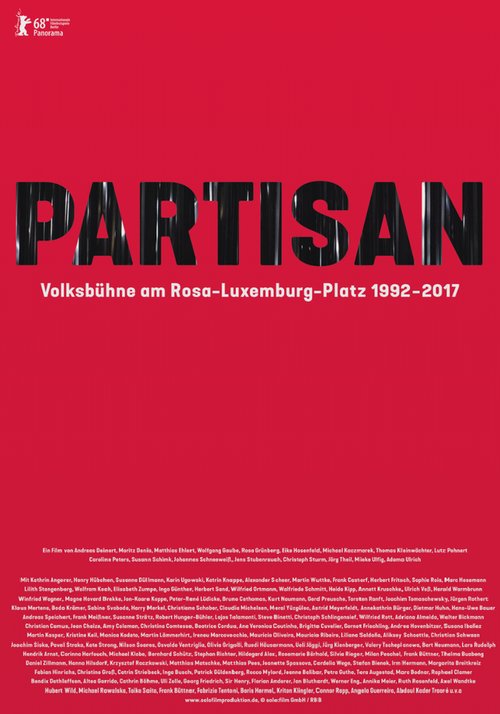 Обложка (Постер) Партизан / Partisan: Volksbühne am Rosa-Luxemburg-Platz 1992-2017 (2018) HDRip