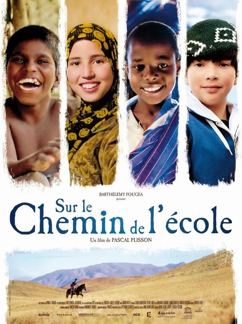 Обложка (Постер) По дороге в школу / Sur le chemin de l'école (2013) HDRip Обложка (Постер) По дороге в школу / Sur le chemin de l'école (2013) HDRip
