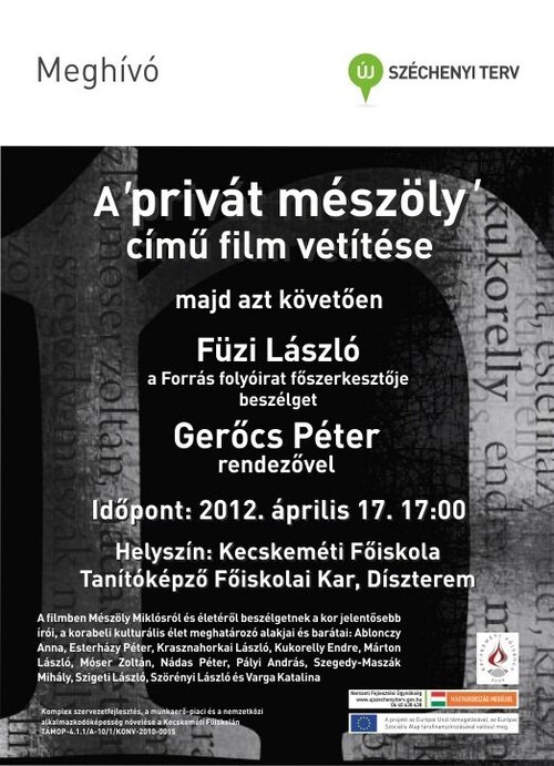 Обложка (Постер) Private Mészöly (2011) HDRip Обложка (Постер) Private Mészöly (2011) HDRip