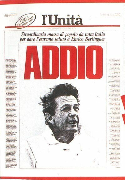 Обложка (Постер) Прощание с Энрико Берлингуэром / L'addio a Enrico Berlinguer (1984) SATRip