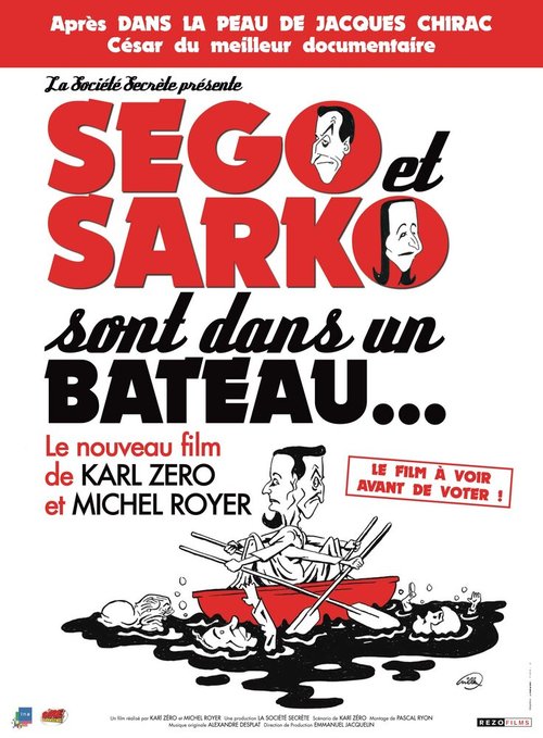 Обложка (Постер) Ségo et Sarko sont dans un bateau... (2007) HDRip Обложка (Постер) Ségo et Sarko sont dans un bateau... (2007) HDRip
