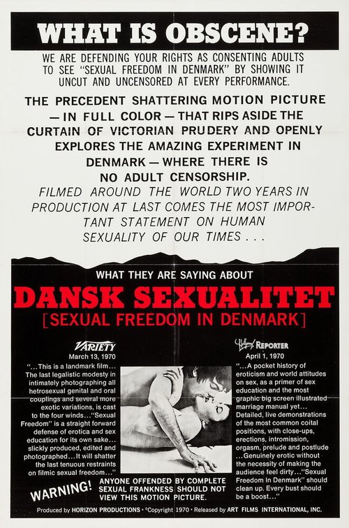 Обложка (Постер) Сексуальная свобода в Дании / Sexual Freedom in Denmark (1970) SATRip