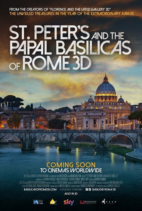 Обложка (Постер) Собор Святого Петра и Великая базилика в 3D / St. Peter's and the Papal Basilicas of Rome 3D (2016) CAMRip