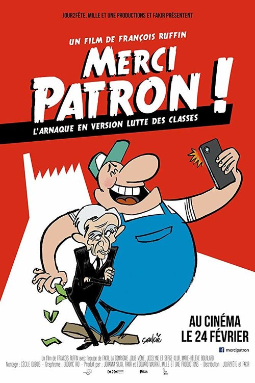Обложка (Постер) Спасибо, босс! / Merci patron! (2016) CAMRip Обложка (Постер) Спасибо, босс! / Merci patron! (2016) CAMRip