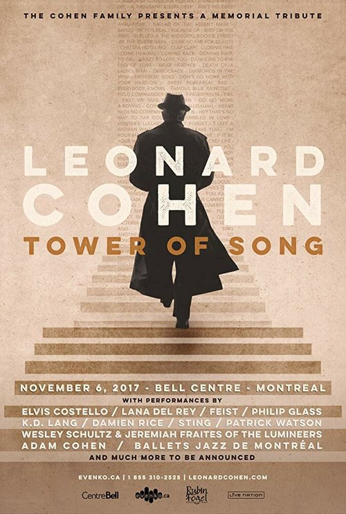 Обложка (Постер) Tower of Song: A Memorial Tribute to Leonard Cohen (2018) 