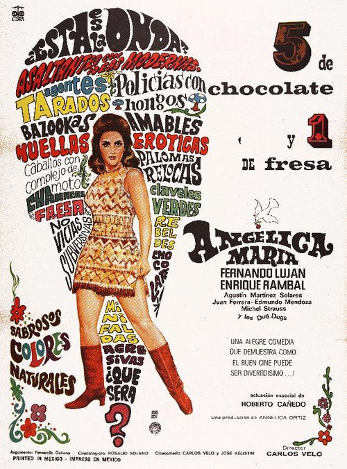 Обложка (Постер) 5 из шоколада и 1 из клубники / 5 de chocolate y 1 de fresa (1968) SATRip Обложка (Постер) 5 из шоколада и 1 из клубники / 5 de chocolate y 1 de fresa (1968) SATRip