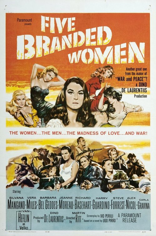 Обложка (Постер) 5 опозоренных женщин / 5 Branded Women (1960) SATRip Обложка (Постер) 5 опозоренных женщин / 5 Branded Women (1960) SATRip