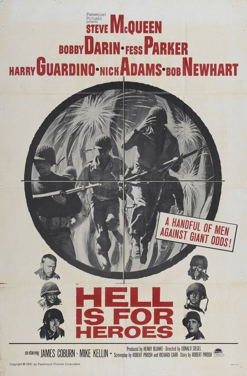 Обложка (Постер) Ад для героев / Hell Is for Heroes (1962) SATRip Обложка (Постер) Ад для героев / Hell Is for Heroes (1962) SATRip