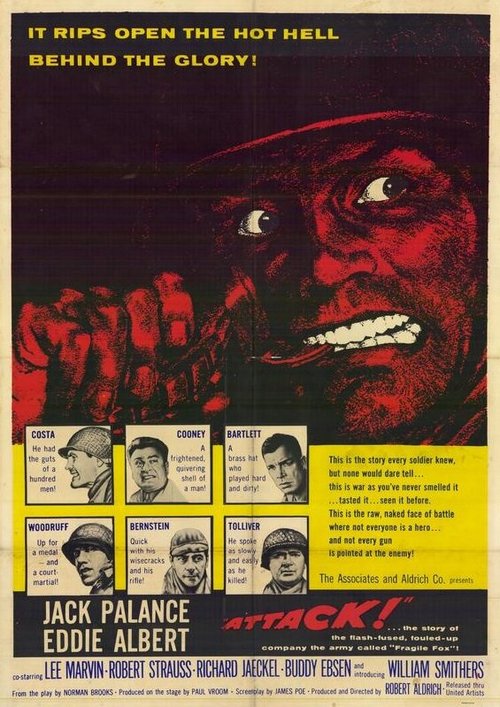 Обложка (Постер) Атака / Attack (1956) SATRip Обложка (Постер) Атака / Attack (1956) SATRip