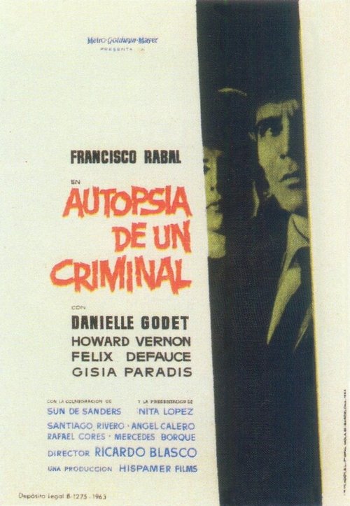Обложка (Постер) Autopsia de un criminal (1963) SATRip Обложка (Постер) Autopsia de un criminal (1963) SATRip