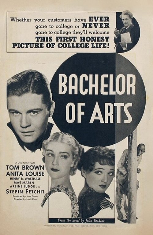 Обложка (Постер) Bachelor of Arts (1934) SATRip