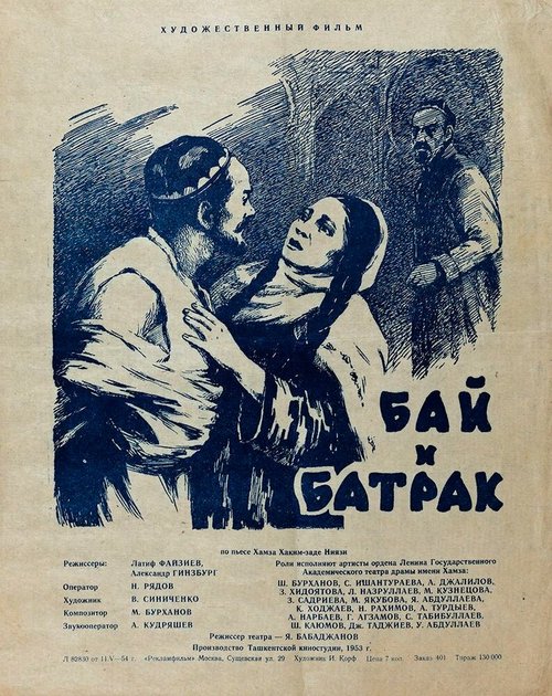 Обложка (Постер) Бай и батрак (1953) SATRip Обложка (Постер) Бай и батрак (1953) SATRip