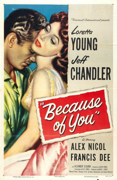 Обложка (Постер) Because of You (1952) SATRip Обложка (Постер) Because of You (1952) SATRip