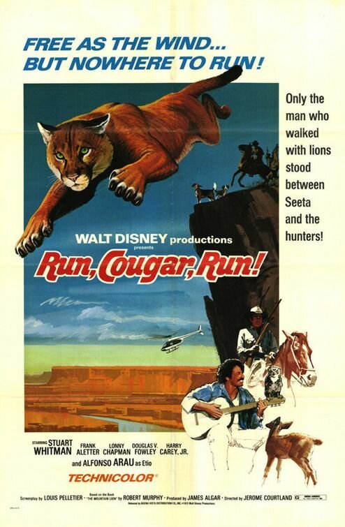 Обложка (Постер) Беги, Пума, беги / Run, Cougar, Run (1972) SATRip Обложка (Постер) Беги, Пума, беги / Run, Cougar, Run (1972) SATRip