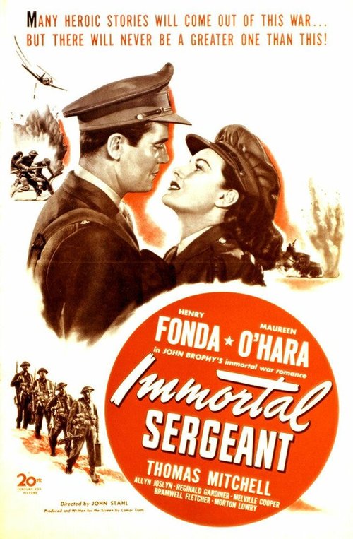 Обложка (Постер) Бессмертный сержант / Immortal Sergeant (1943) SATRip