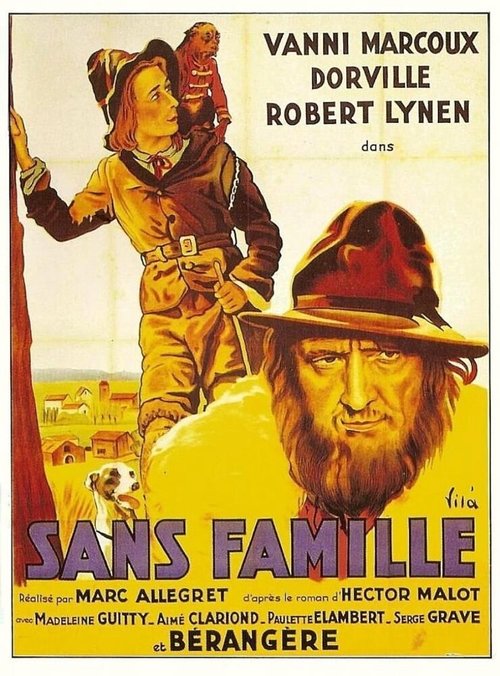 Обложка (Постер) Без семьи / Sans famille (1934) SATRip