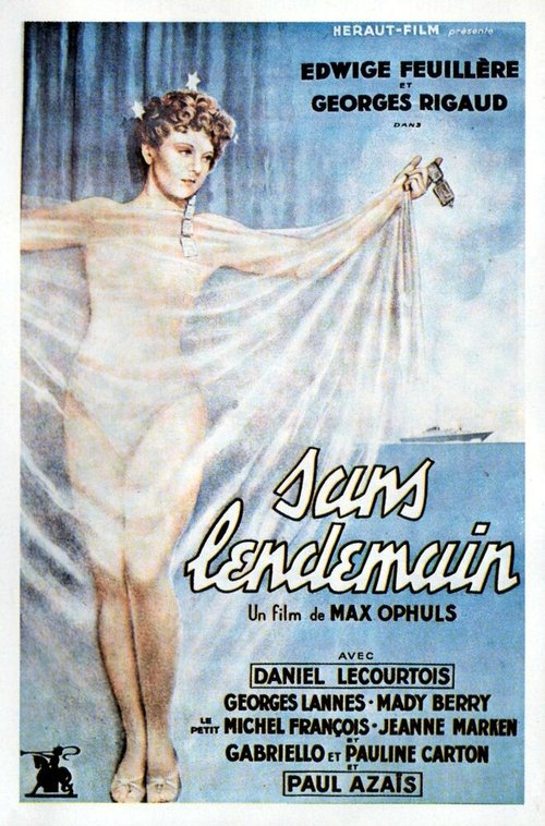 Обложка (Постер) Без завтра / Sans lendemain (1939) SATRip Обложка (Постер) Без завтра / Sans lendemain (1939) SATRip