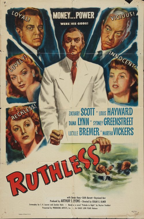 Обложка (Постер) Безжалостный / Ruthless (1948) SATRip Обложка (Постер) Безжалостный / Ruthless (1948) SATRip