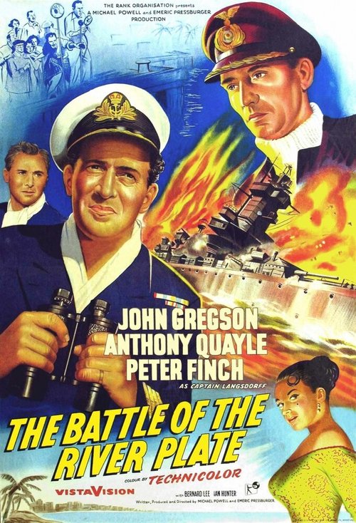 Обложка (Постер) Битва у Ла-Платы / The Battle of the River Plate (1956) SATRip Обложка (Постер) Битва у Ла-Платы / The Battle of the River Plate (1956) SATRip